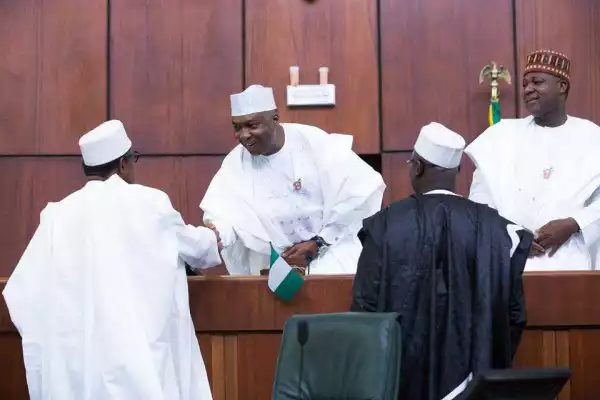 Buhari will overcome economic recession with your prayers, support – Saraki begs Nigerians